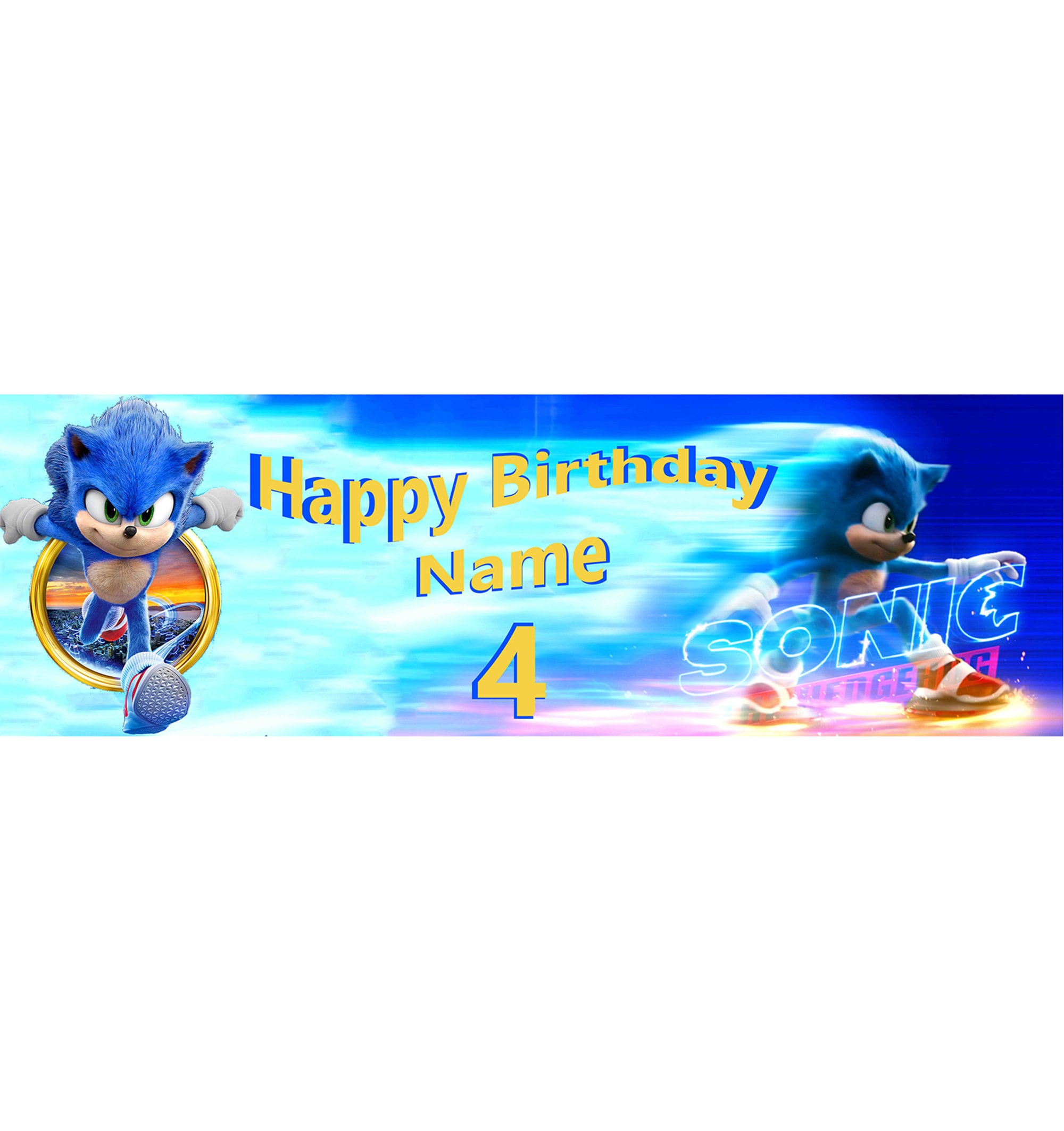 Detail Sonic The Hedgehog Birthday Banner Nomer 53