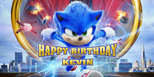 Detail Sonic The Hedgehog Birthday Banner Nomer 56