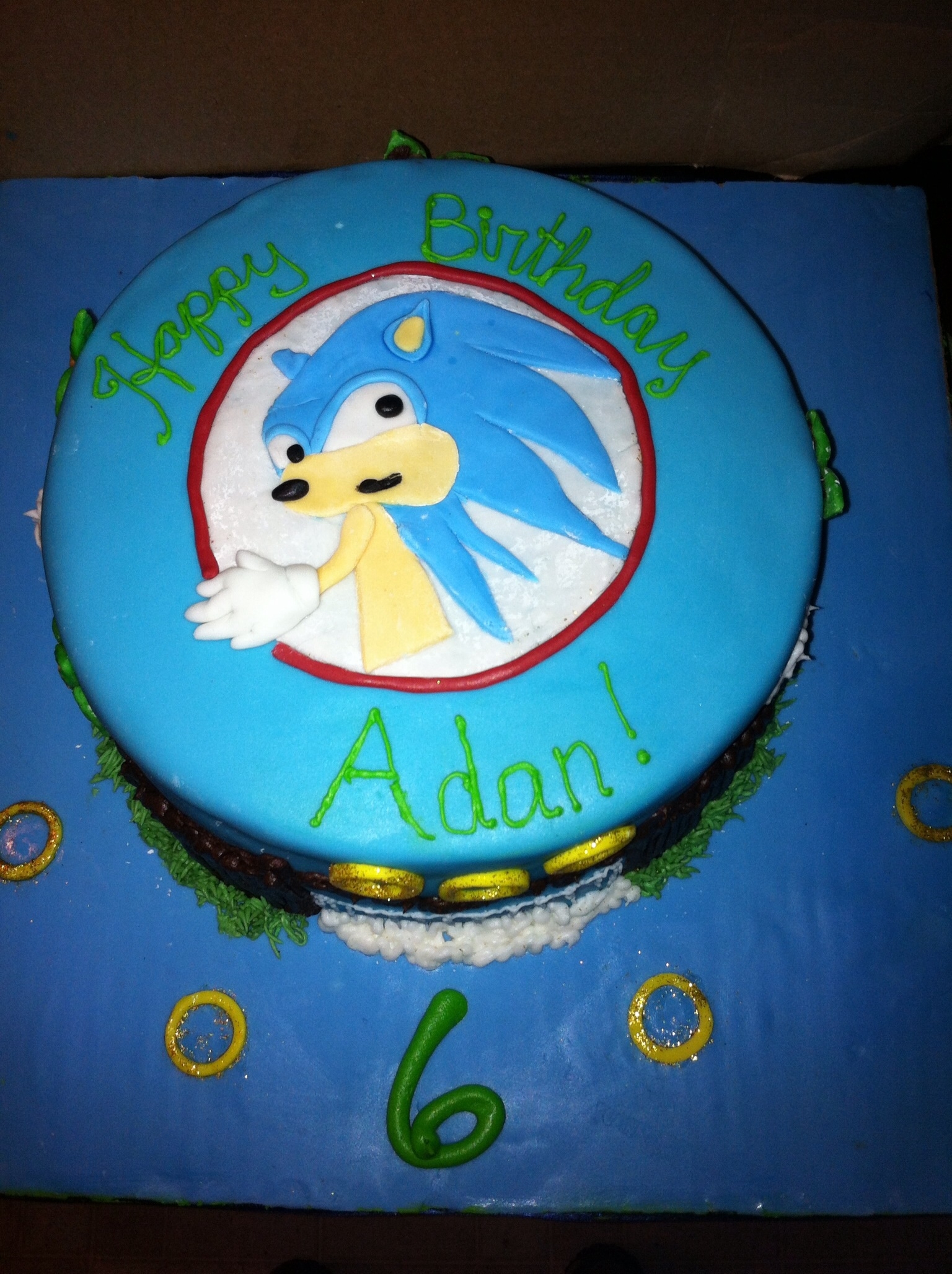 Detail Sonic The Hedgehog Cake Template Nomer 17