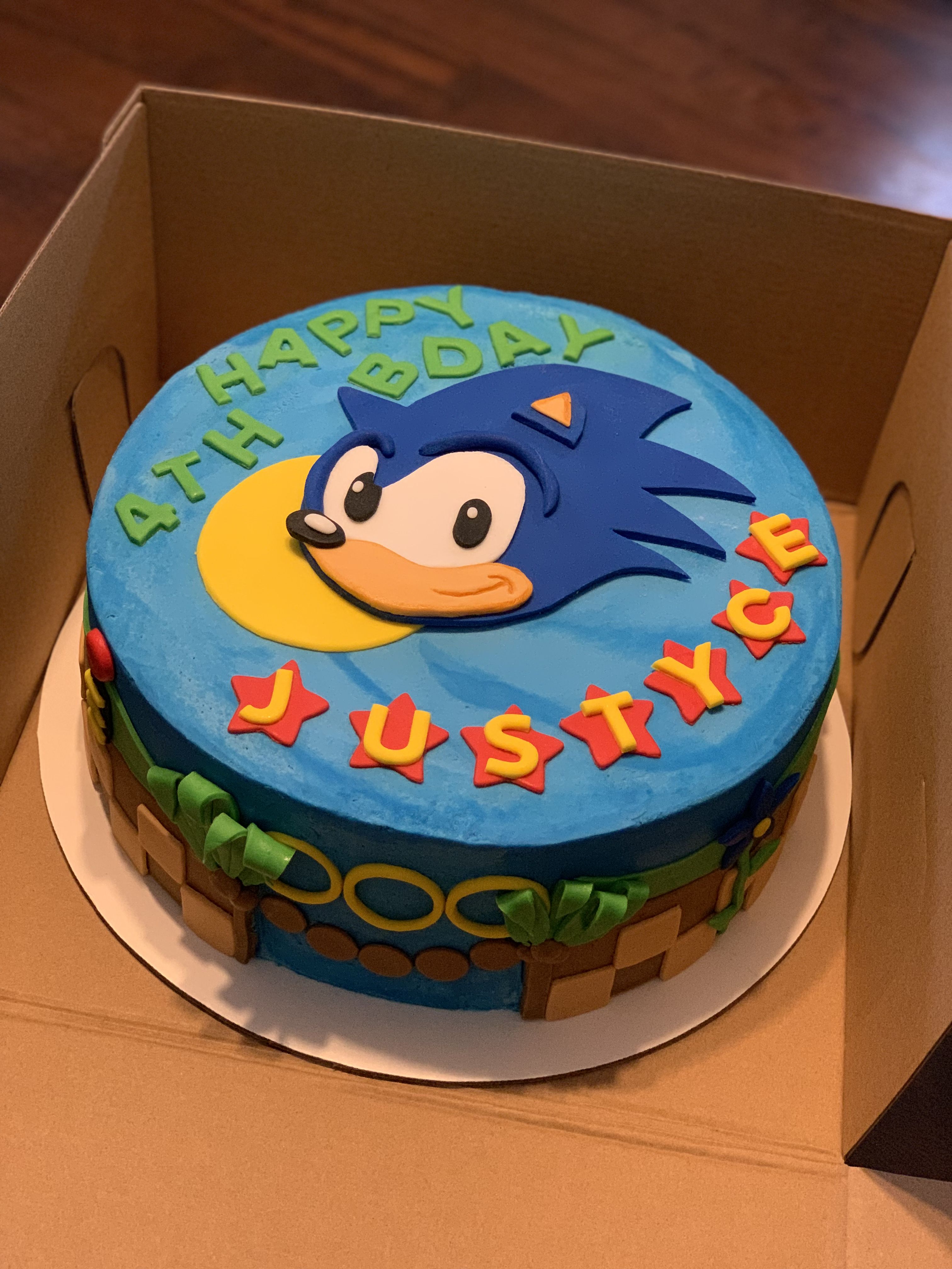 Detail Sonic The Hedgehog Cake Template Nomer 6