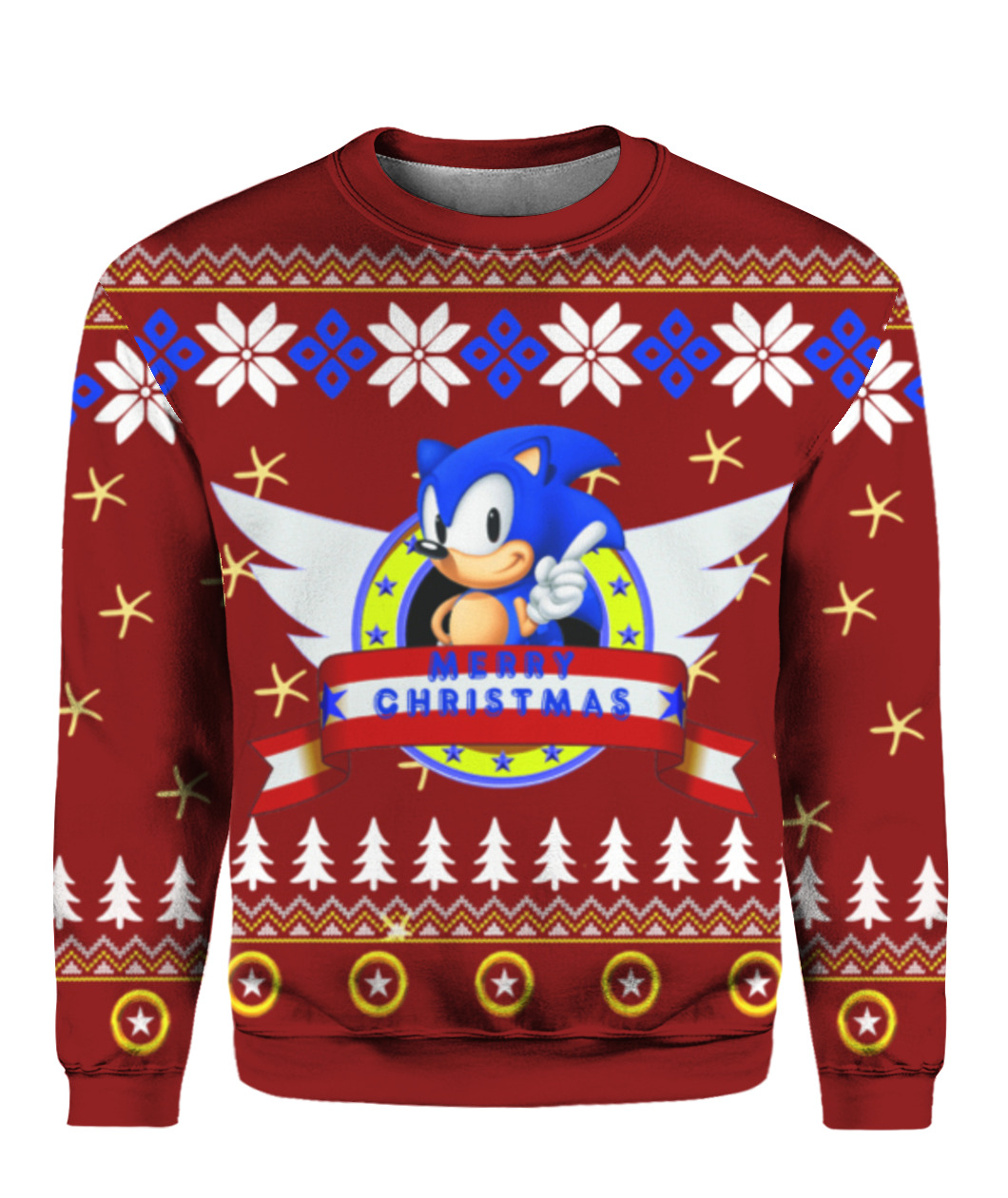 Detail Sonic The Hedgehog Christmas Sweater Nomer 11