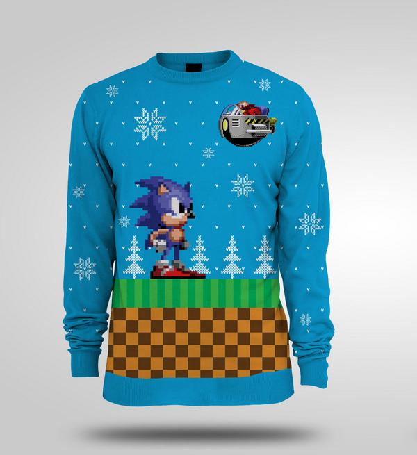 Detail Sonic The Hedgehog Christmas Sweater Nomer 16