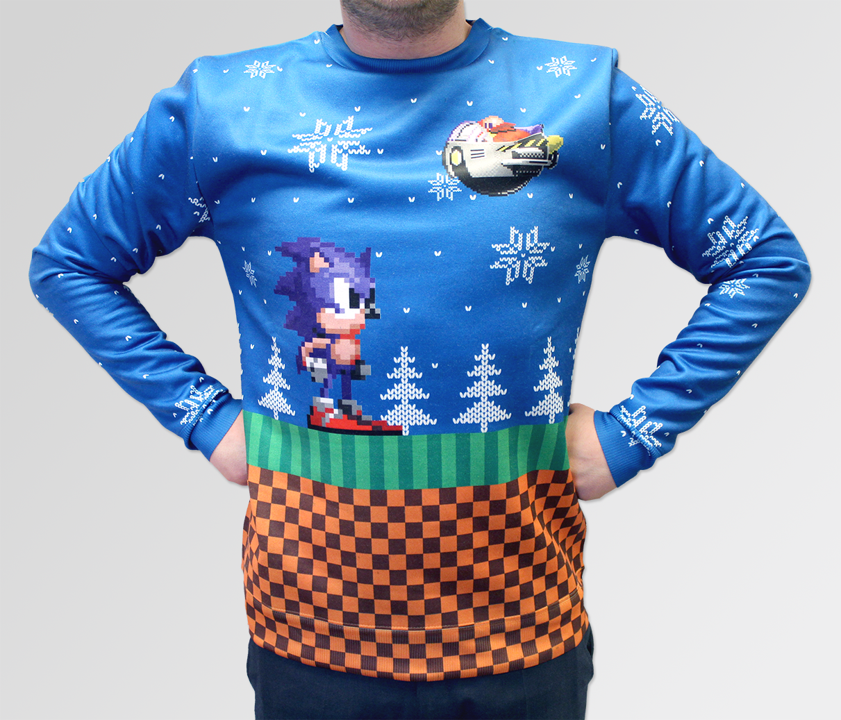 Detail Sonic The Hedgehog Christmas Sweater Nomer 21