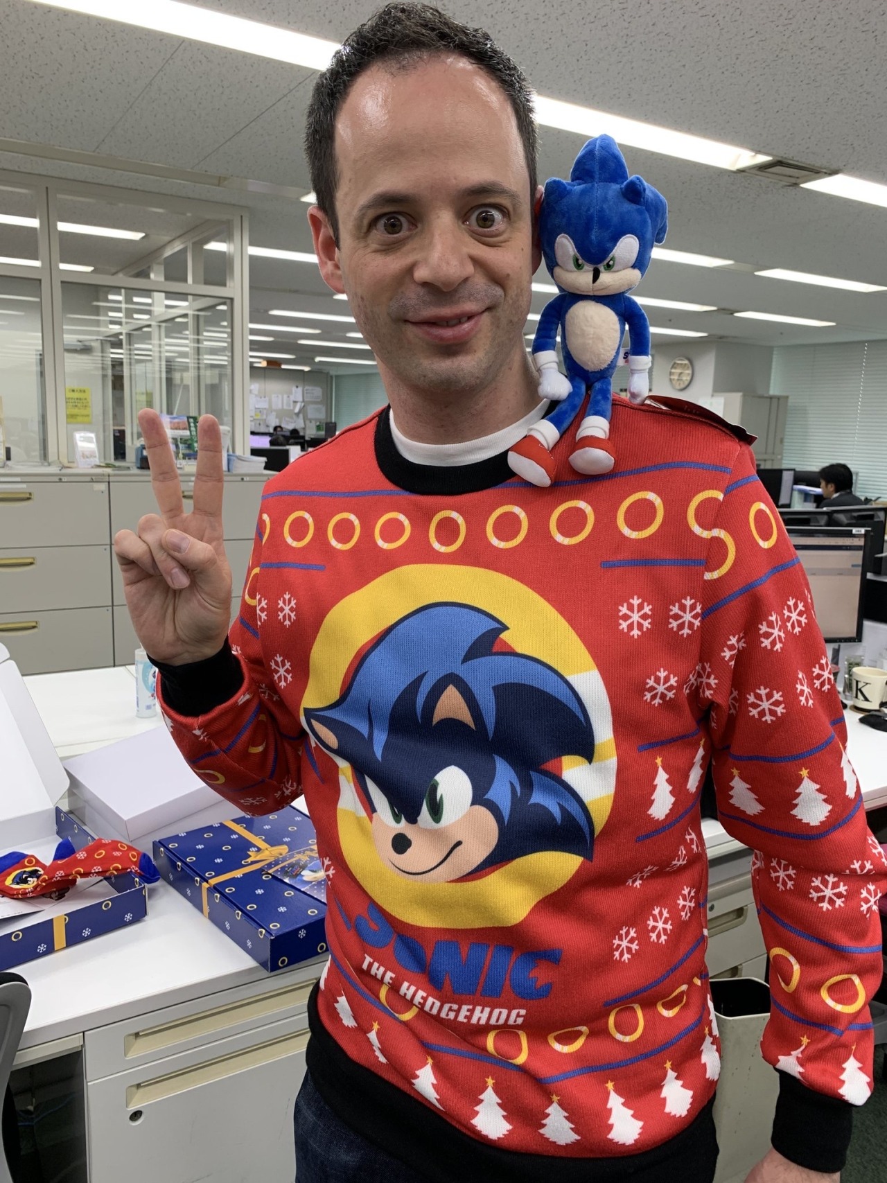 Detail Sonic The Hedgehog Christmas Sweater Nomer 24