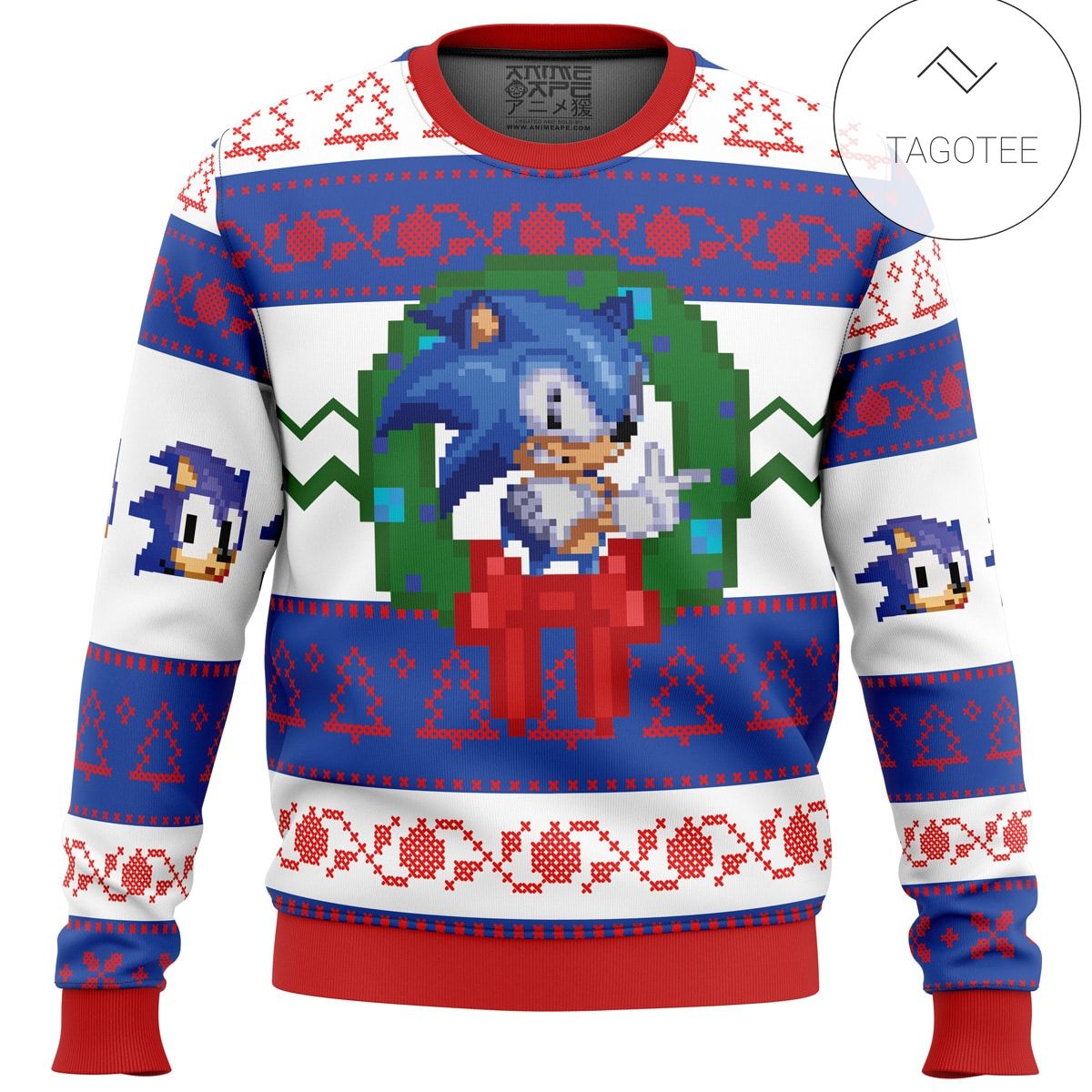 Detail Sonic The Hedgehog Christmas Sweater Nomer 8