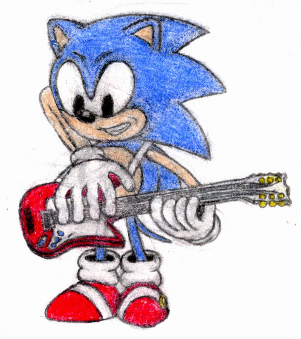 Detail Sonic The Hedgehog Electric Guitar Nomer 23