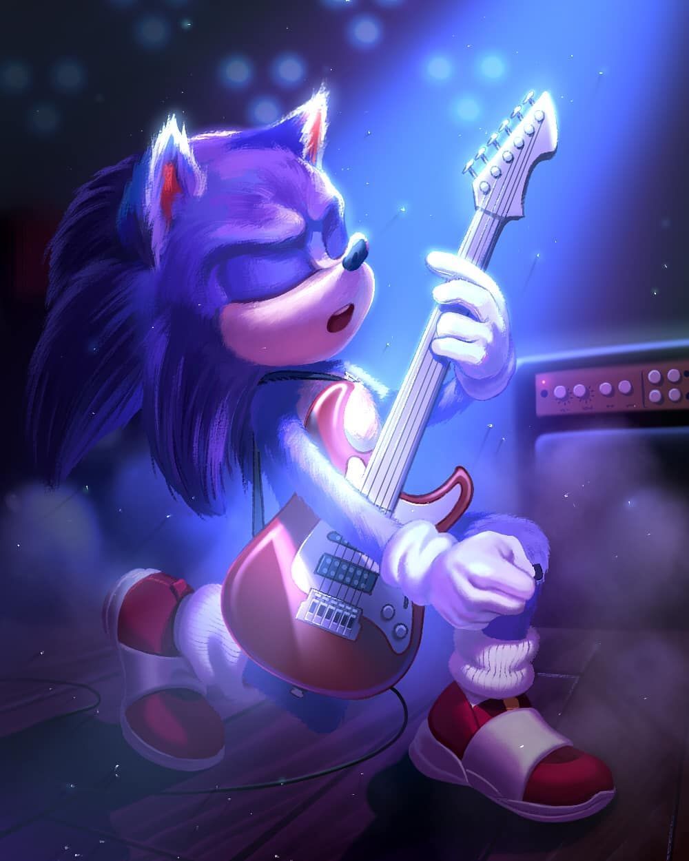 Detail Sonic The Hedgehog Electric Guitar Nomer 28