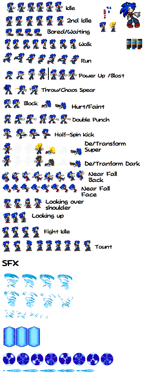 Detail Sonic The Hedgehog Sprite Sheet Nomer 22
