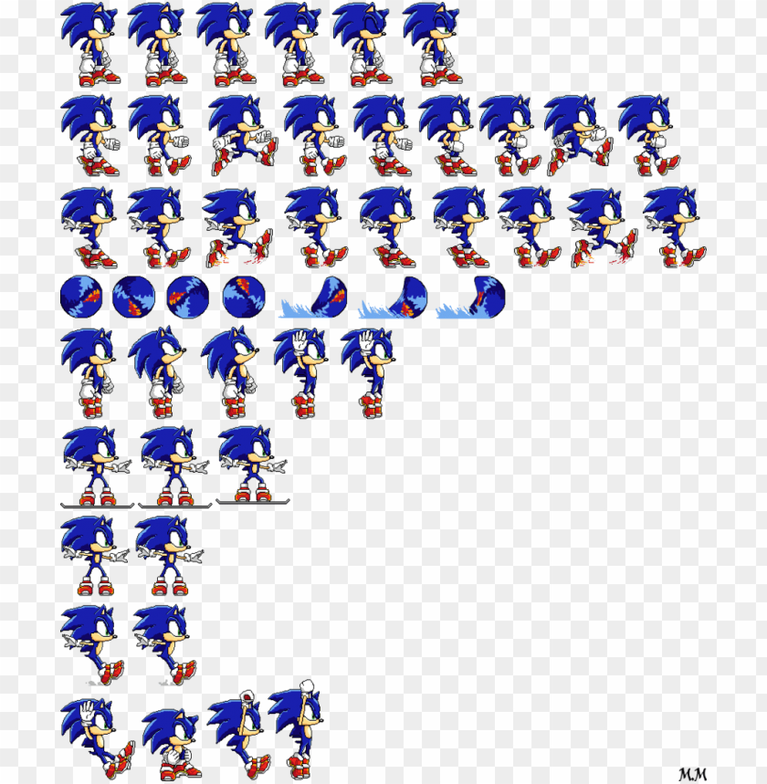 Detail Sonic The Hedgehog Sprite Sheet Nomer 36
