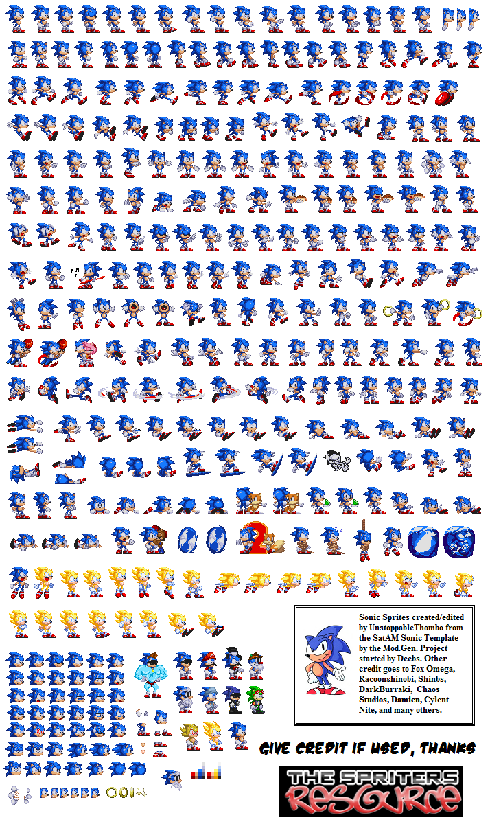 Detail Sonic The Hedgehog Sprite Sheet Nomer 40