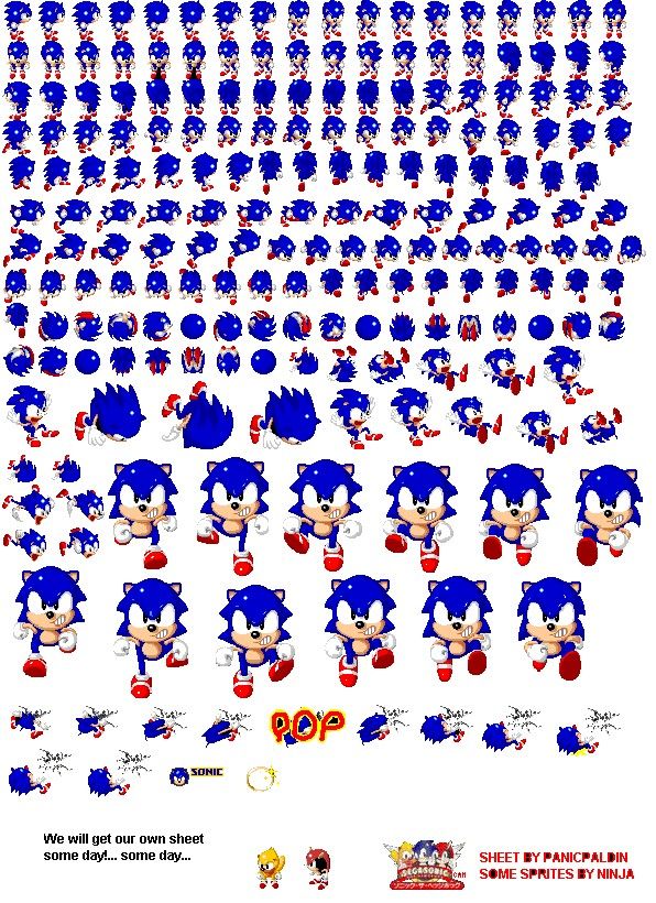 Detail Sonic The Hedgehog Sprite Sheet Nomer 44