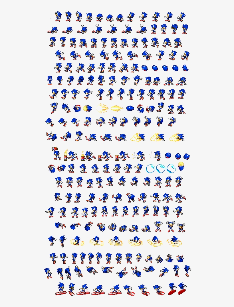 Detail Sonic The Hedgehog Sprite Sheet Nomer 45