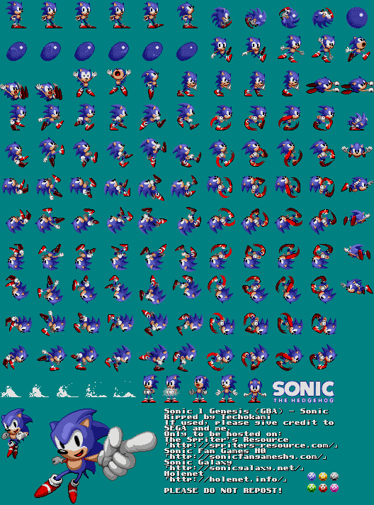 Detail Sonic The Hedgehog Sprite Sheet Nomer 9