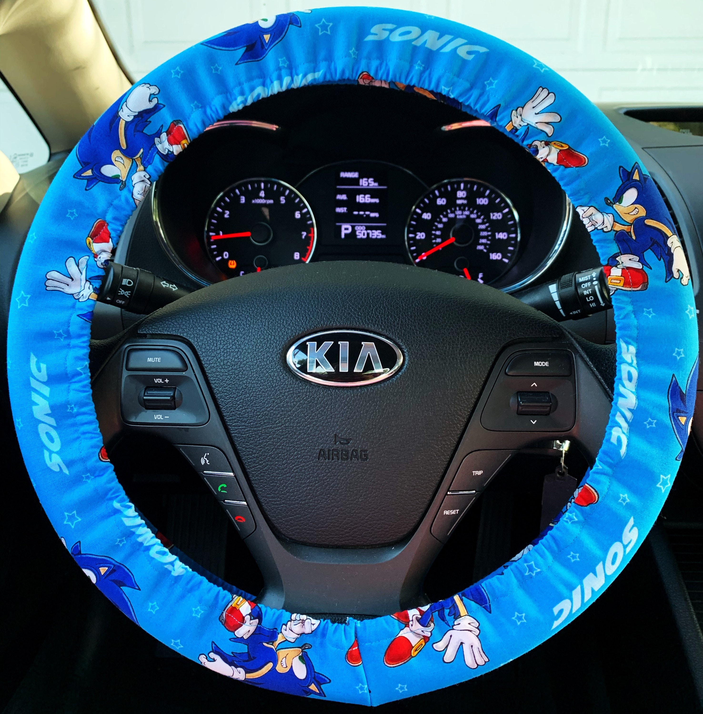 Detail Sonic The Hedgehog Steering Wheel Cover Nomer 2