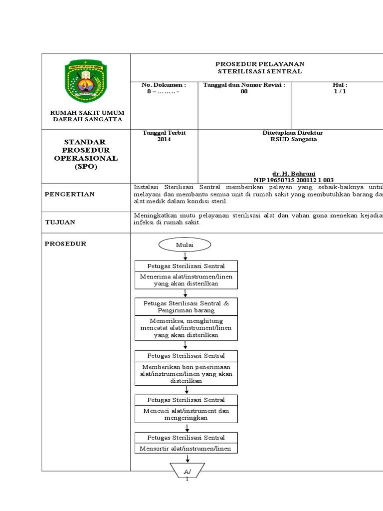 Detail Sop Cssd Rumah Sakit Nomer 8