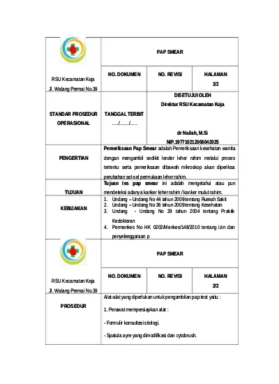 Detail Sop Rumah Sakit Nomer 21
