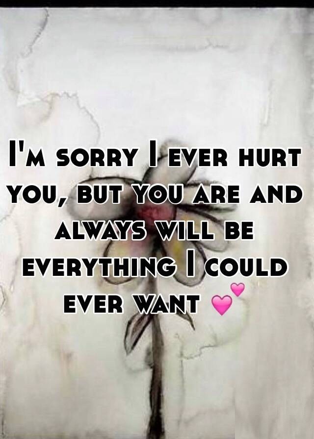 Detail Sorry I Hurt You Quotes For Him Nomer 12