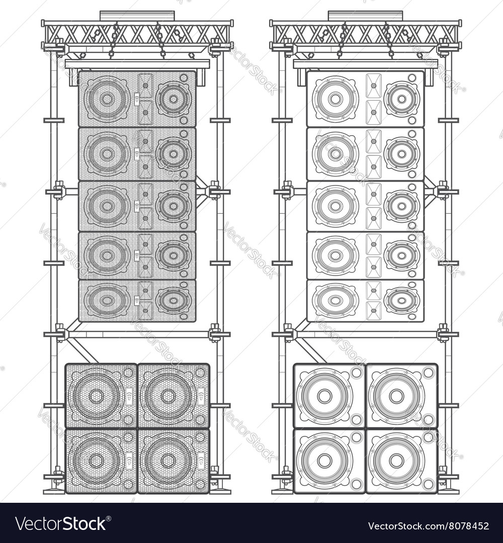 Sound System Gantung Vector - KibrisPDR