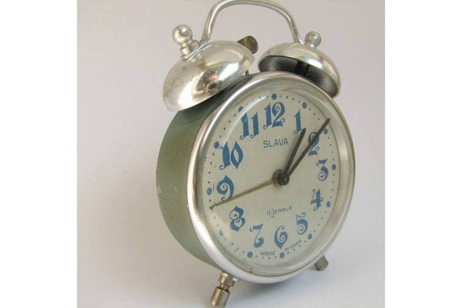 Detail Soviet Alarm Clock Nomer 9