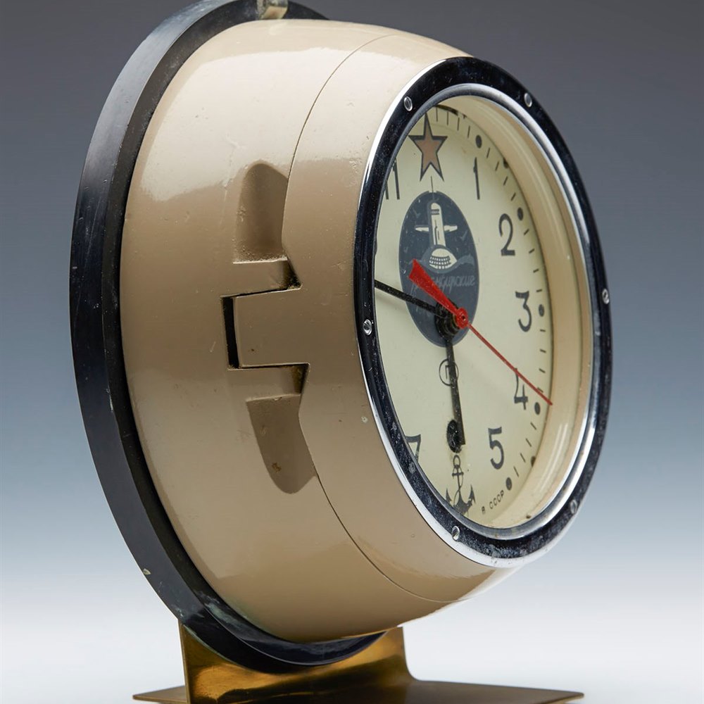 Detail Soviet Submarine Clock Nomer 2