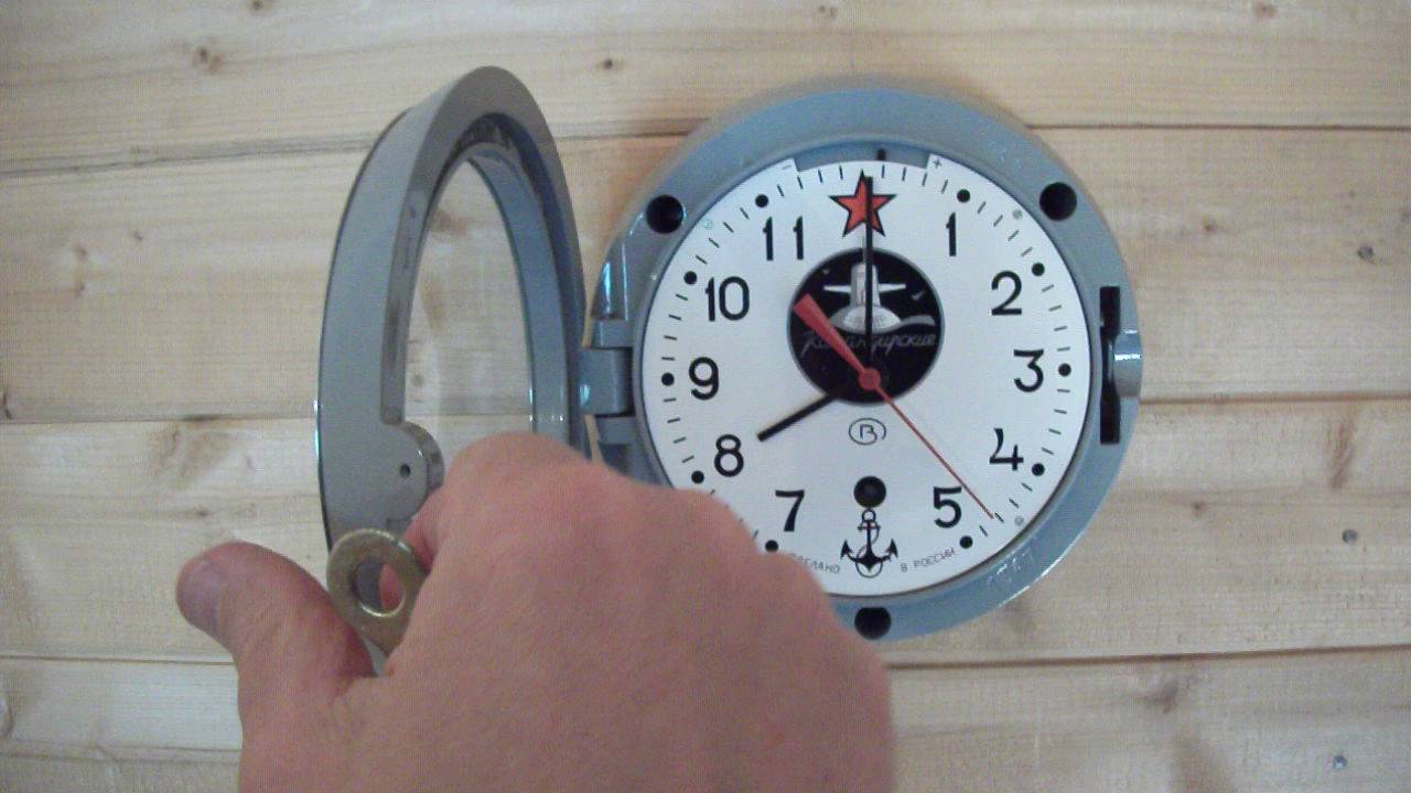 Detail Soviet Submarine Clock Nomer 48