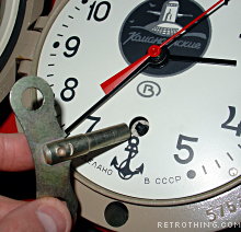 Detail Soviet Submarine Clock Nomer 57