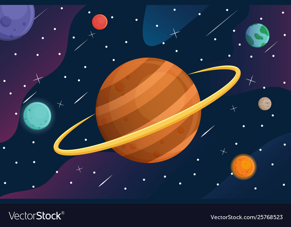 Detail Space Background Cartoon Nomer 49