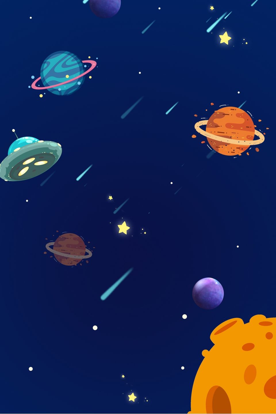 Detail Space Cartoon Background Nomer 16