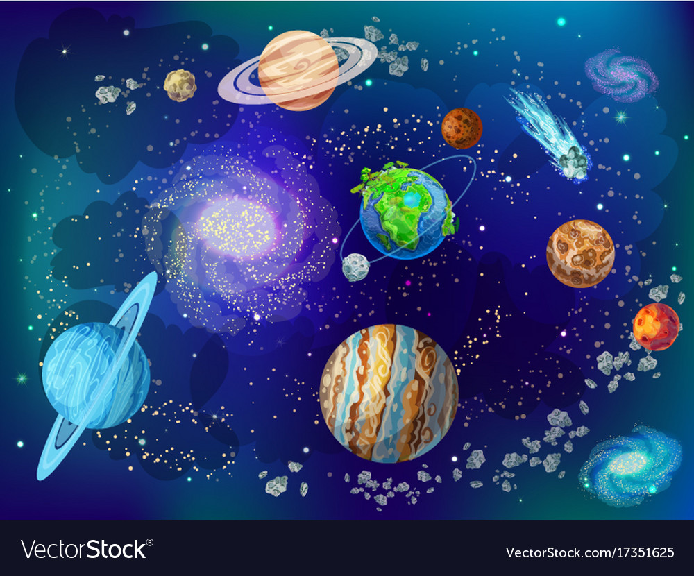 Detail Space Cartoon Background Nomer 52