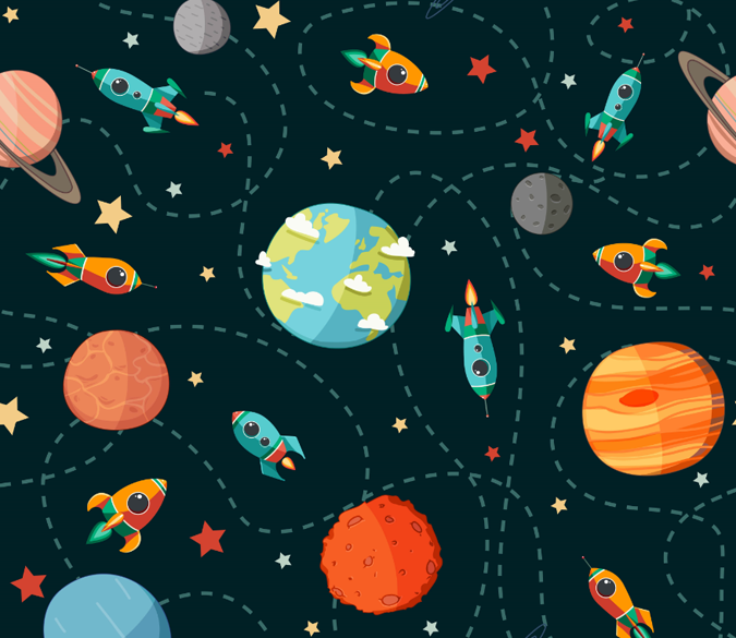 Detail Space Cartoon Wallpaper Nomer 44