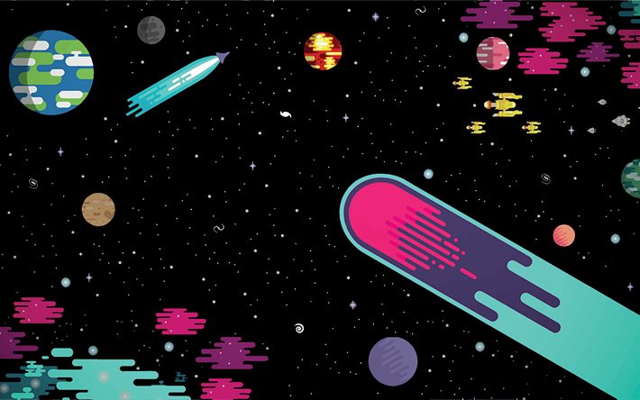 Detail Space Wallpaper Cartoon Nomer 31