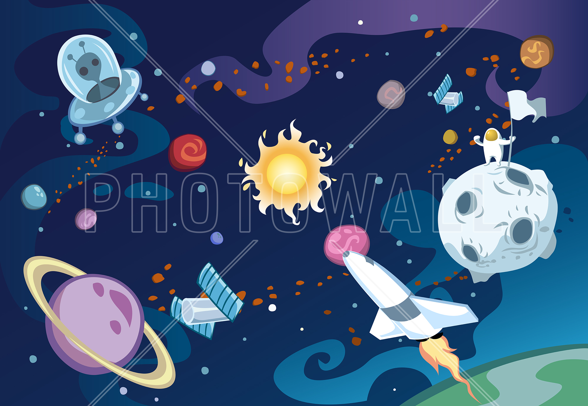 Detail Space Wallpaper Cartoon Nomer 50