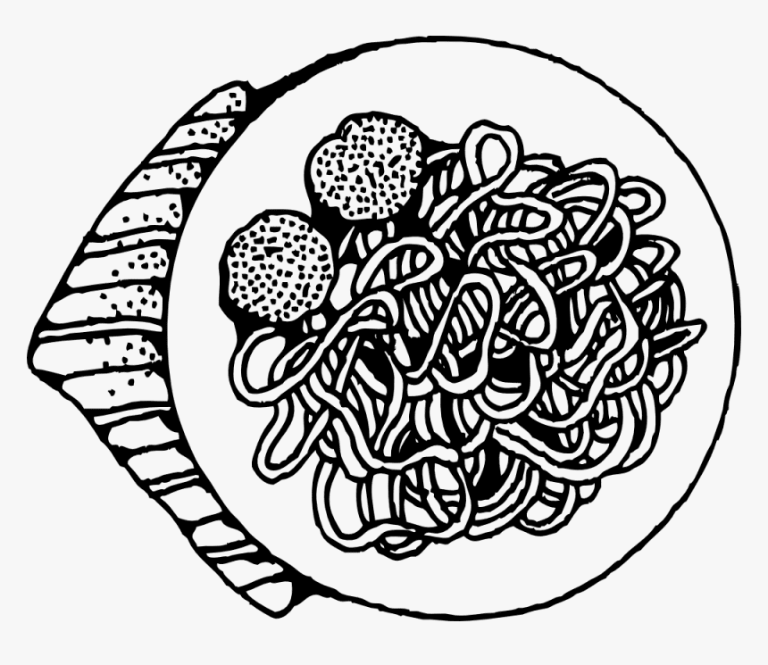 Detail Spaghetti Clipart Black And White Nomer 4