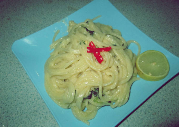 Detail Spaghetti Saus Putih Nomer 12