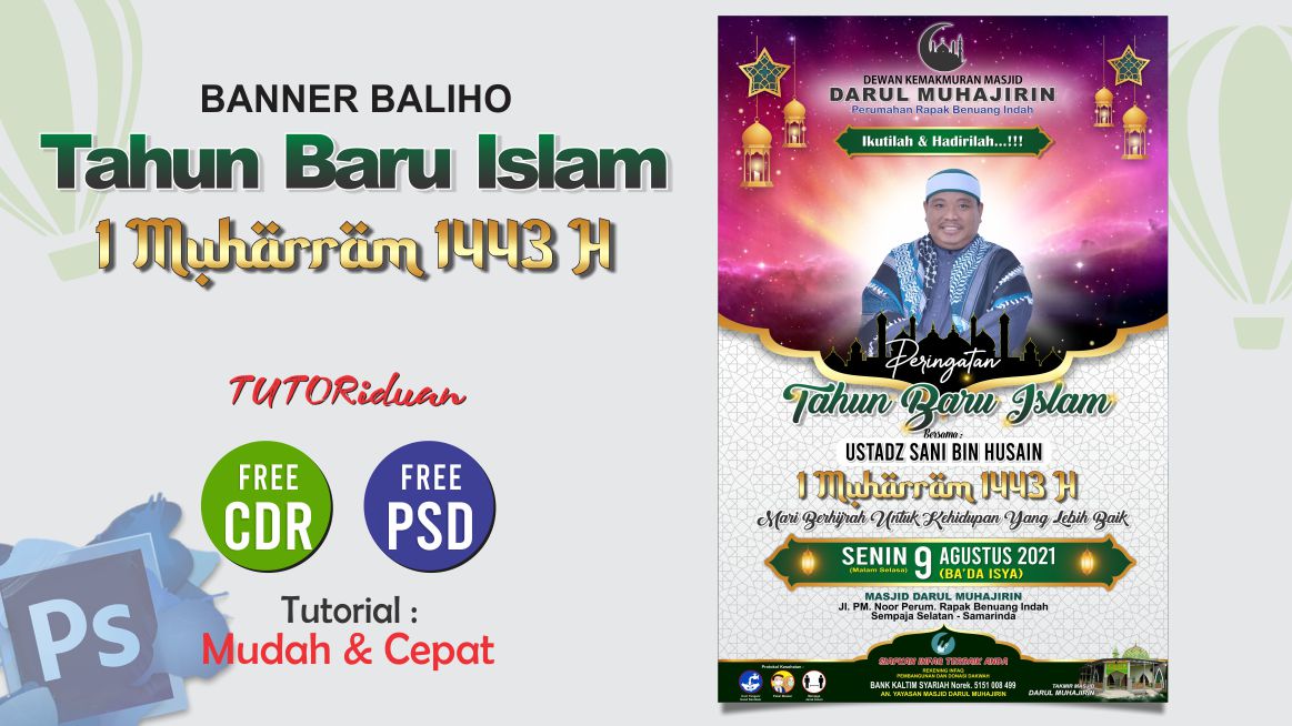 Detail Spanduk 1 Muharram Cdr Nomer 24