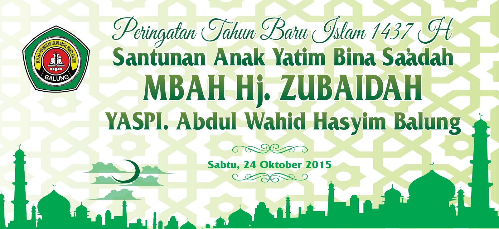 Detail Spanduk 1 Muharram Cdr Nomer 47