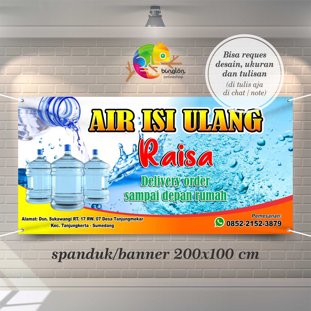 Spanduk Air Isi Ulang - 54+ Koleksi Gambar