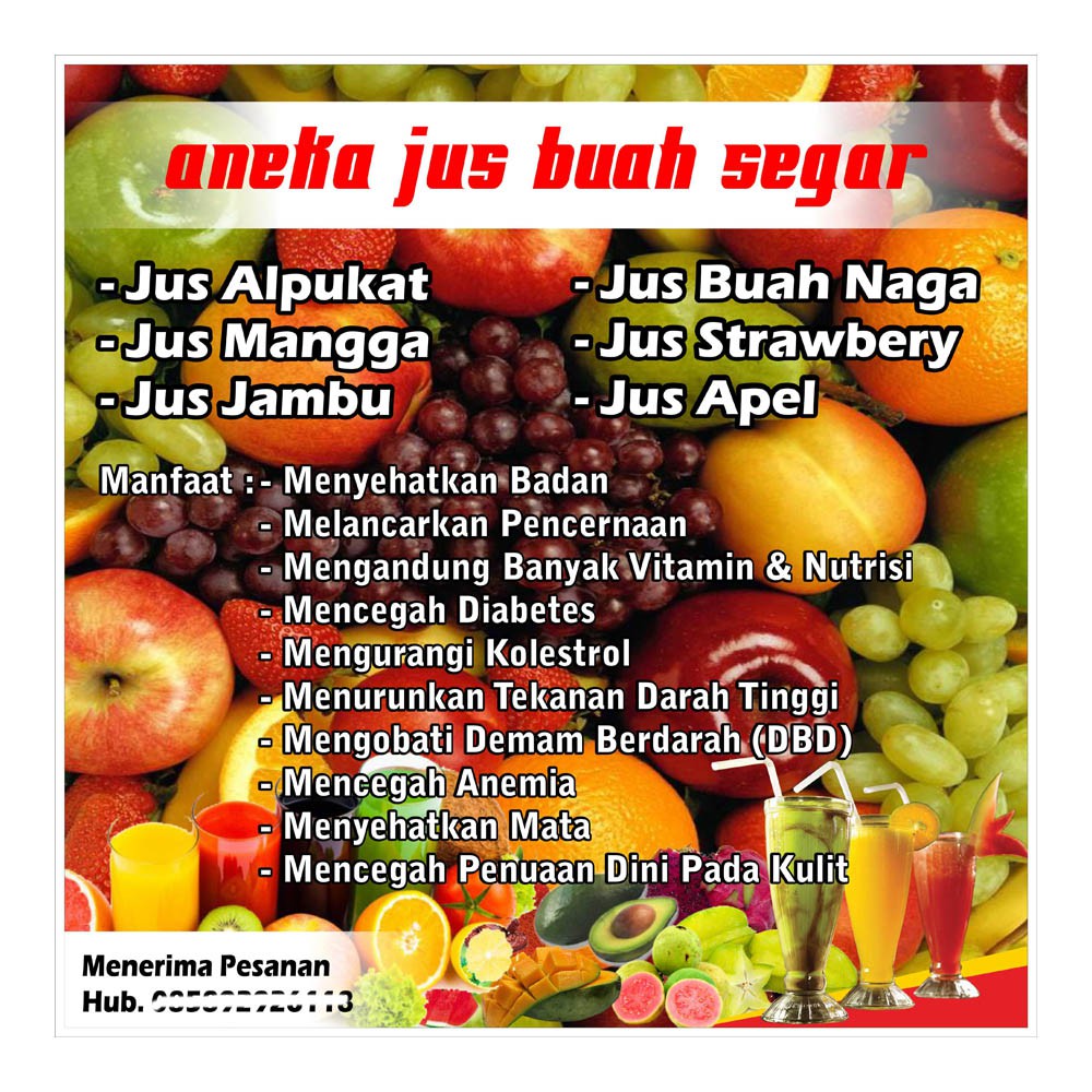 Detail Spanduk Aneka Minuman Nomer 31