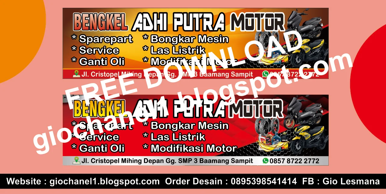 Detail Spanduk Bengkel Cdr Koleksi Nomer