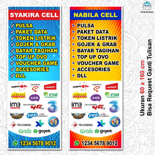 Detail Spanduk Counter Nomer 2