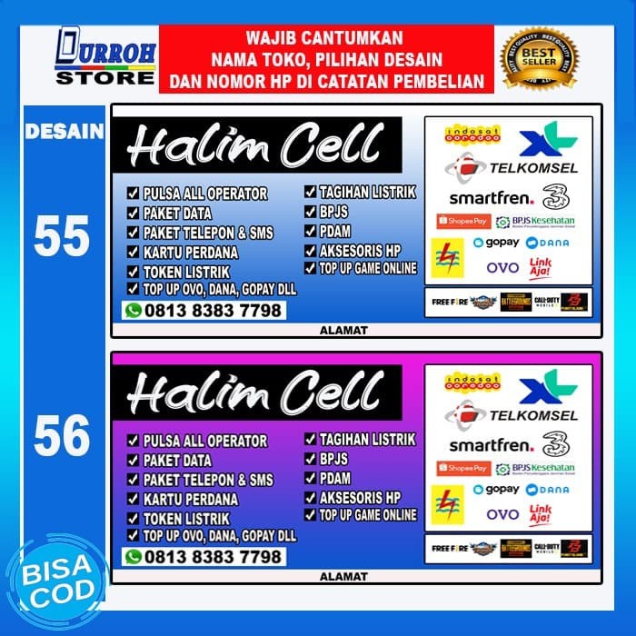 Detail Spanduk Counter Pulsa Nomer 9