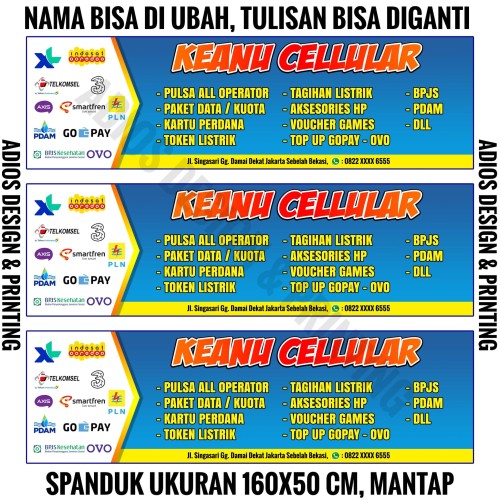 Detail Spanduk Counter Pulsa Nomer 10