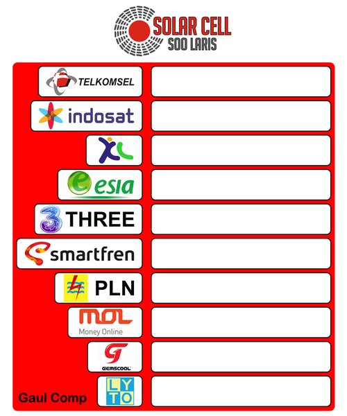 Detail Spanduk Daftar Harga Pulsa Nomer 51