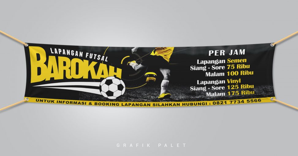 Detail Spanduk Futsal Keren Nomer 8