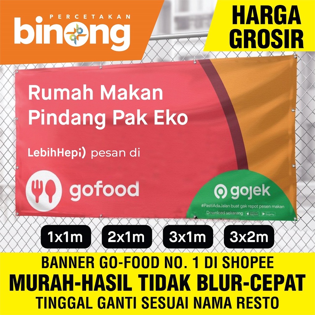 Detail Spanduk Gojek Nomer 2