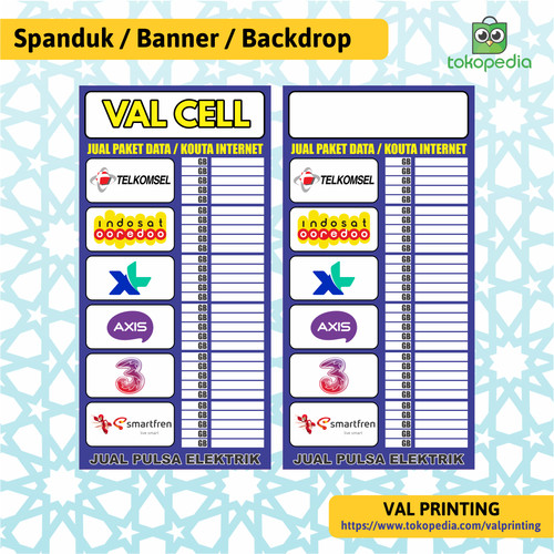 Detail Spanduk Harga Kuota Nomer 48