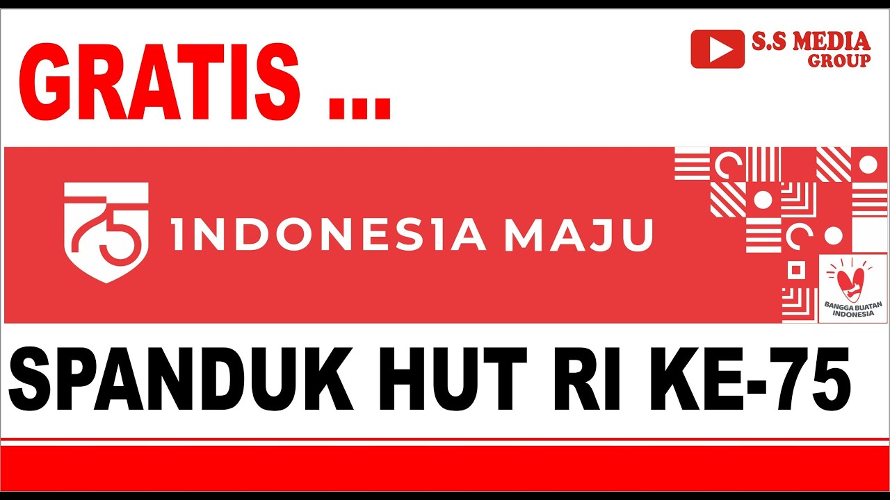 Detail Desain Spanduk Hut Ri - Youtube