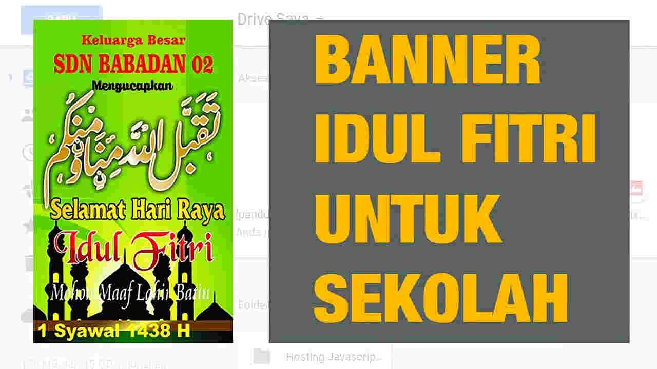 Detail Spanduk Idul Fitri 2018 Cdr Nomer 7