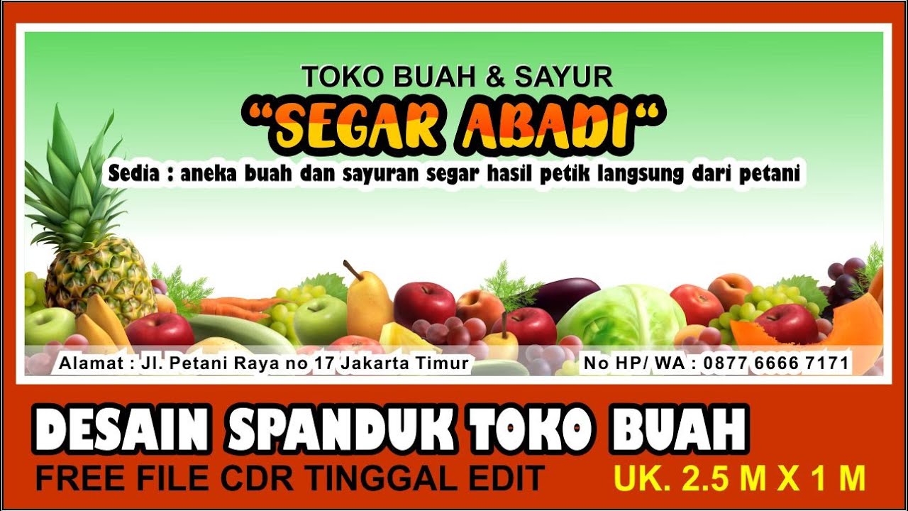 Detail Spanduk Jual Buah Nomer 3