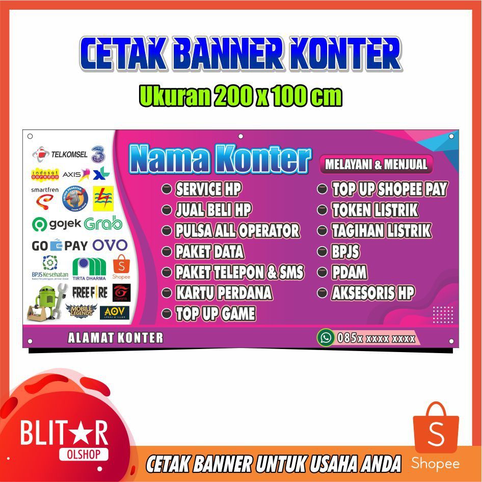 Detail Spanduk Jual Pulsa Dan Token Listrik Nomer 27